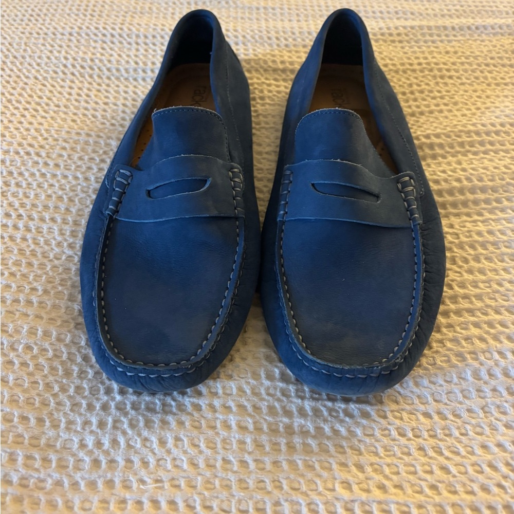Men's Blue suede Loafers - Picture 2 of 5